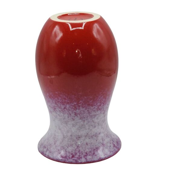 Teleflora Gift Ceramic Vase With Heart Charm Red White And‎ Lavender 8.3x5.3in - Picture 8 of 9